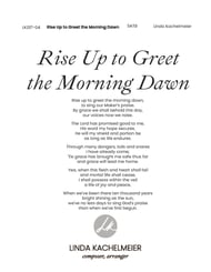 Rise Up to Greet the Morning Dawn SATB choral sheet music cover Thumbnail